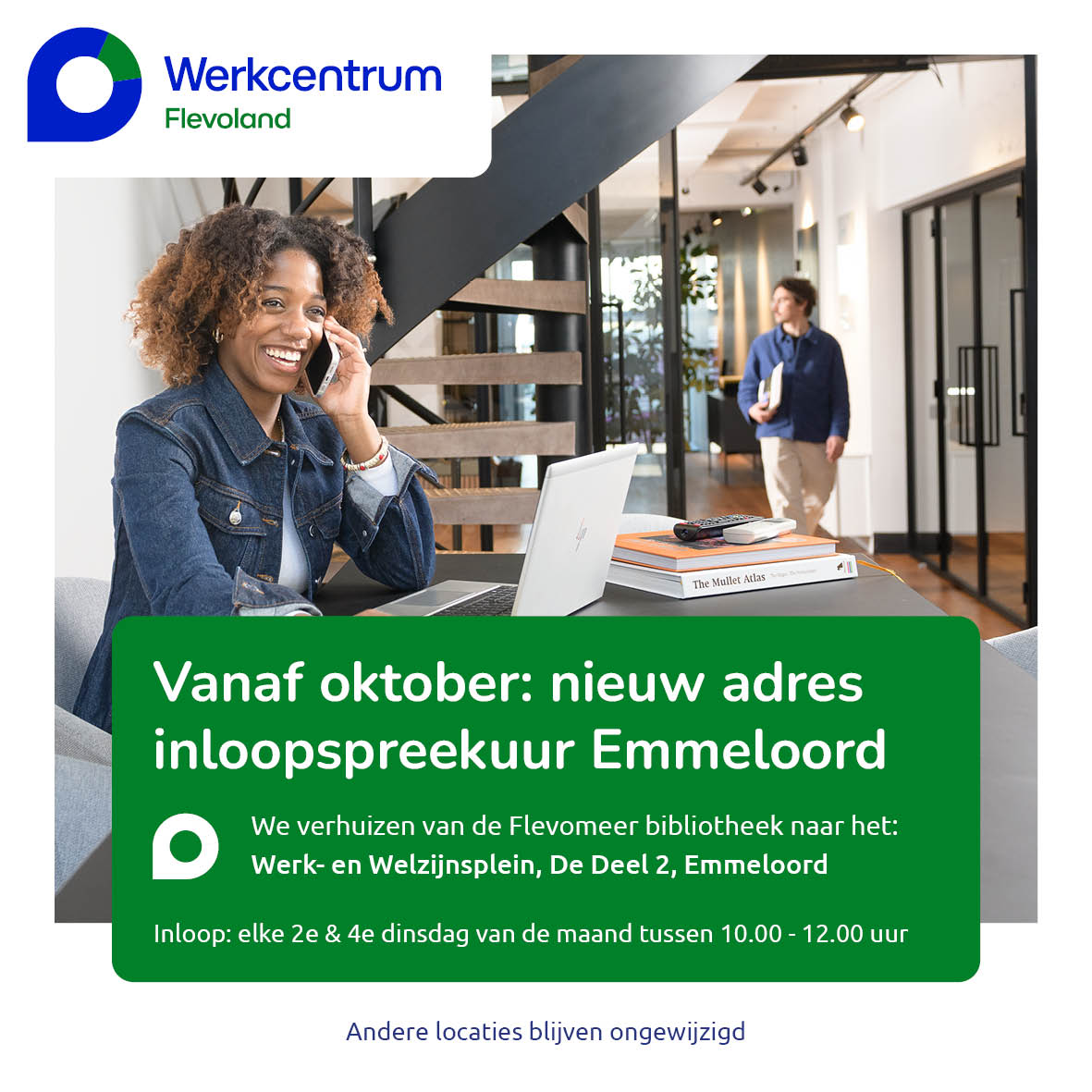 Inloopspreekuur Emmeloord verhuisd